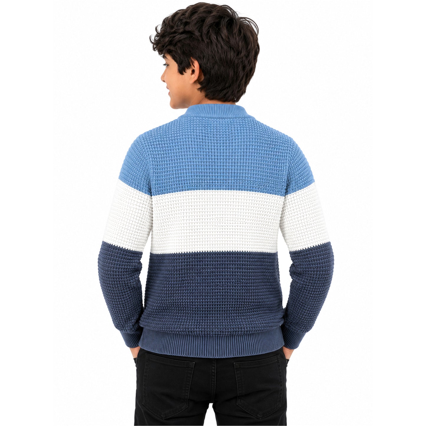 Kuchipoo Boys' Winter Wear Knitted Sweater | Full Sleeves Warm Pullover | Casual & Stylish Kids' Jumper