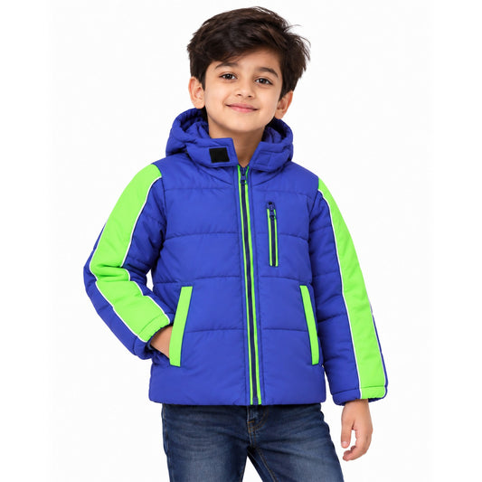 Kuchipoo Boys Winter Puffer Jacket with Hood and front Pocket