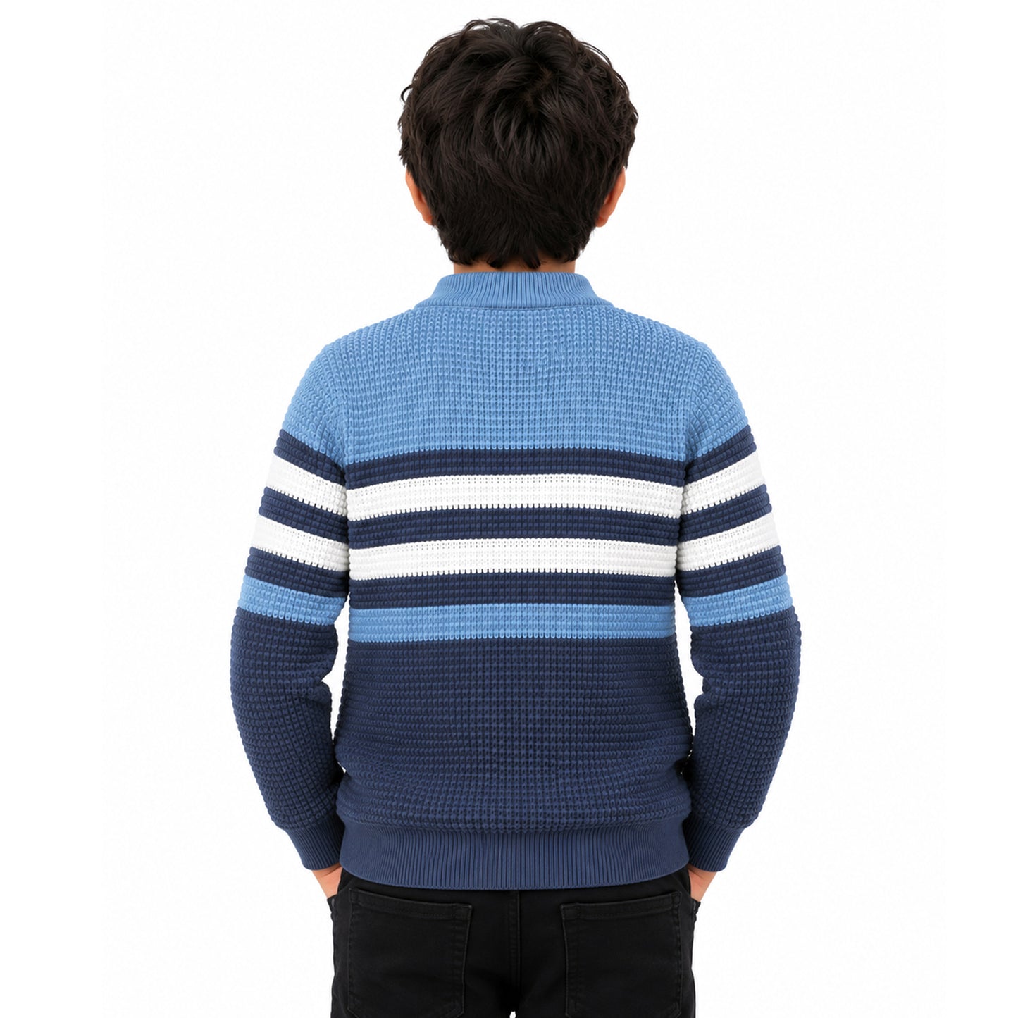 Kuchipoo Boys' Winter Wear Knitted Sweater | Full Sleeves Warm Pullover | Casual & Stylish Kids' Jumper