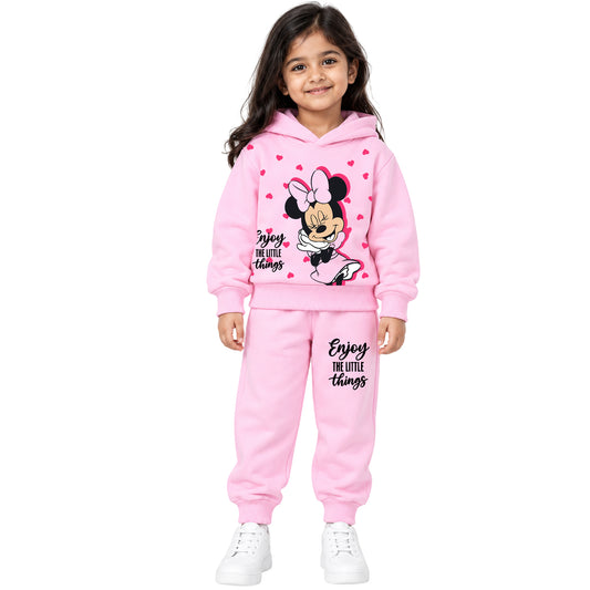Kuchipoo © Disney Girls Hoodie and Jogger Set | Minnie Mouse Winterwear