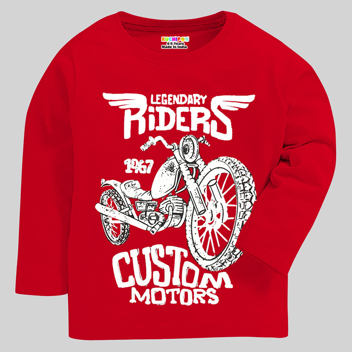 KUCHIPOO Boys Full Sleeves T-Shirts