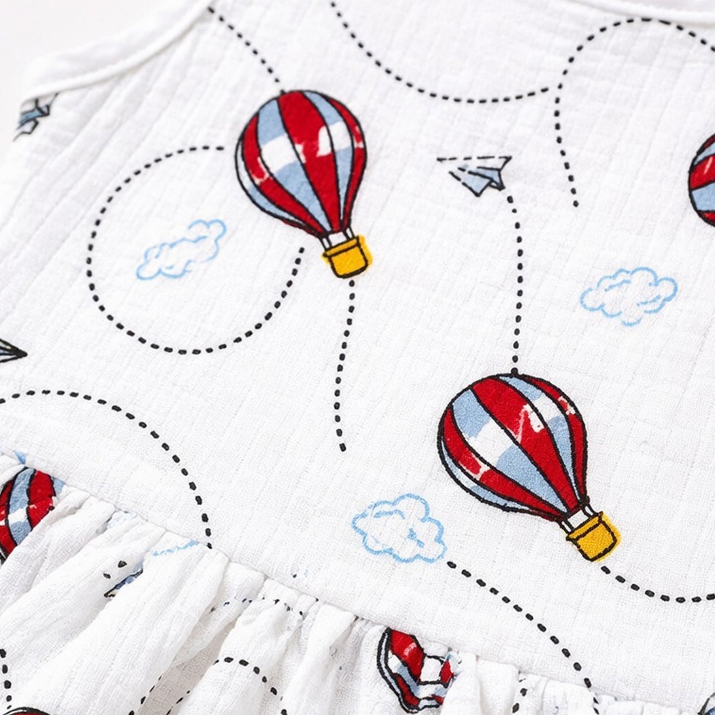 Kuchipoo Baby Girls 100% Muslin Cotton Frocks - Pack of 3