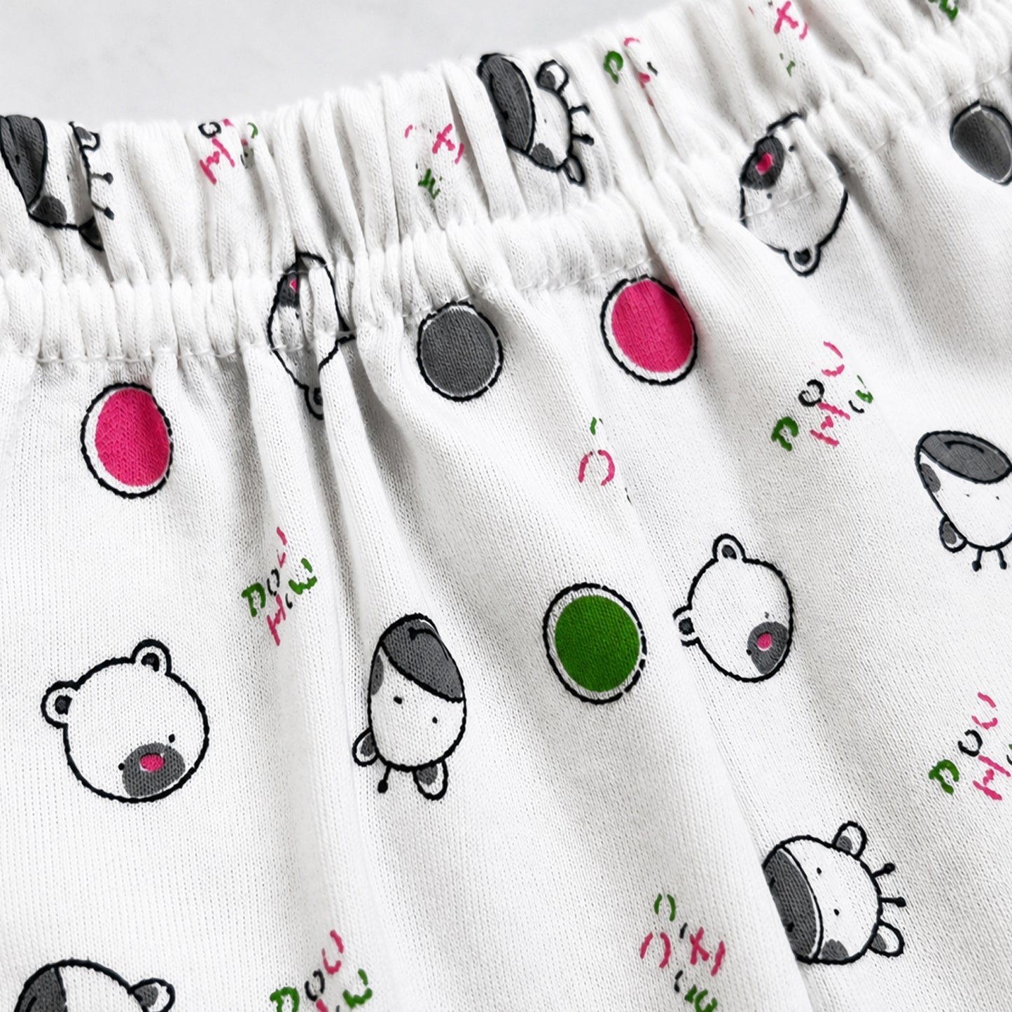 Kuchipoo Boys and Girls 100% Cotton Pajamas Combo | Soft Elastic Waist | Cute Animal Prints | Everyday Wear | Pack of 5