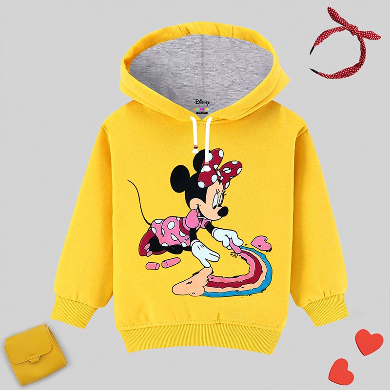 Kuchipoo © Disney Girls Regular Fit Winterwear Sweatshirt Multi-Colored