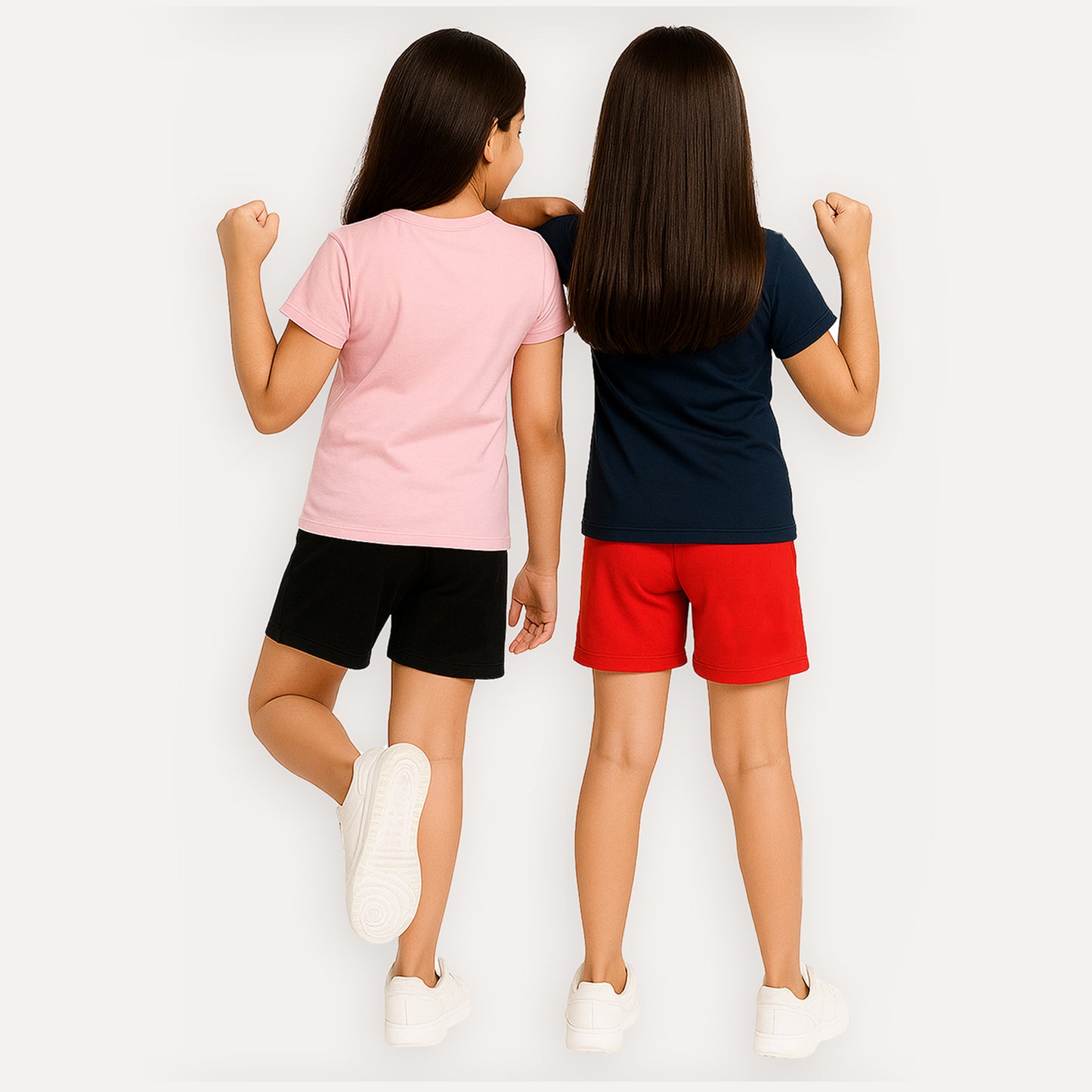 KUCHIPOO © DISNEY GIRLS HALF SLEEVES T-SHIRTS AND SHORTS SET