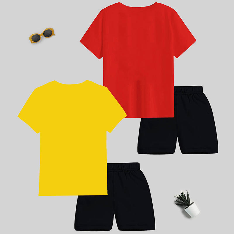KUCHIPOO © DISNEY BOYS HALF SLEEVES T-SHIRTS AND SHORTS SET
