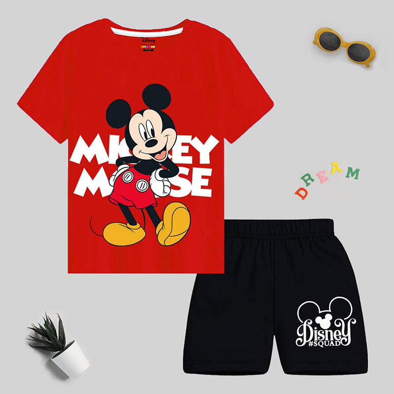 KUCHIPOO © DISNEY BOYS HALF SLEEVES T-SHIRTS AND SHORTS SET