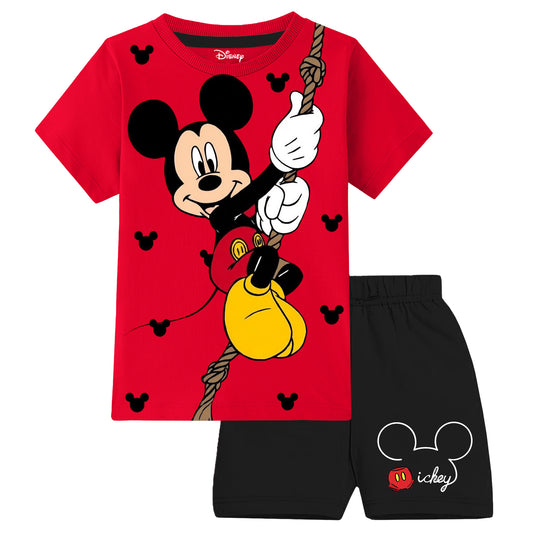 Kuchipoo © Disney Boys Regular Fit Cotton T-Shirts and Shorts Set - Pack of 3