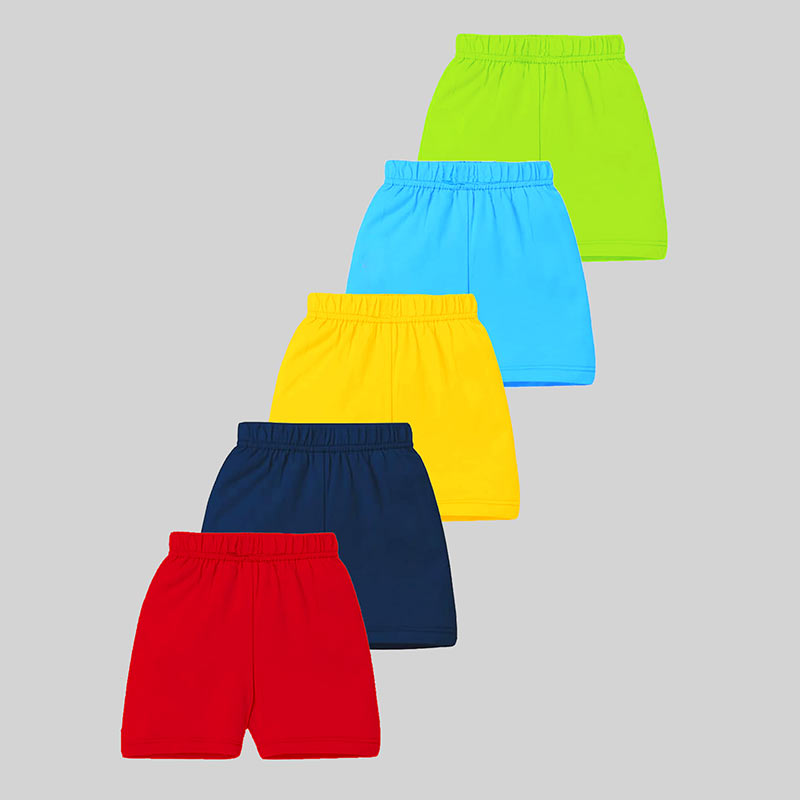 Kuchipoo © Disney Boys Regular Fit Cotton Shorts - Pack of 5
