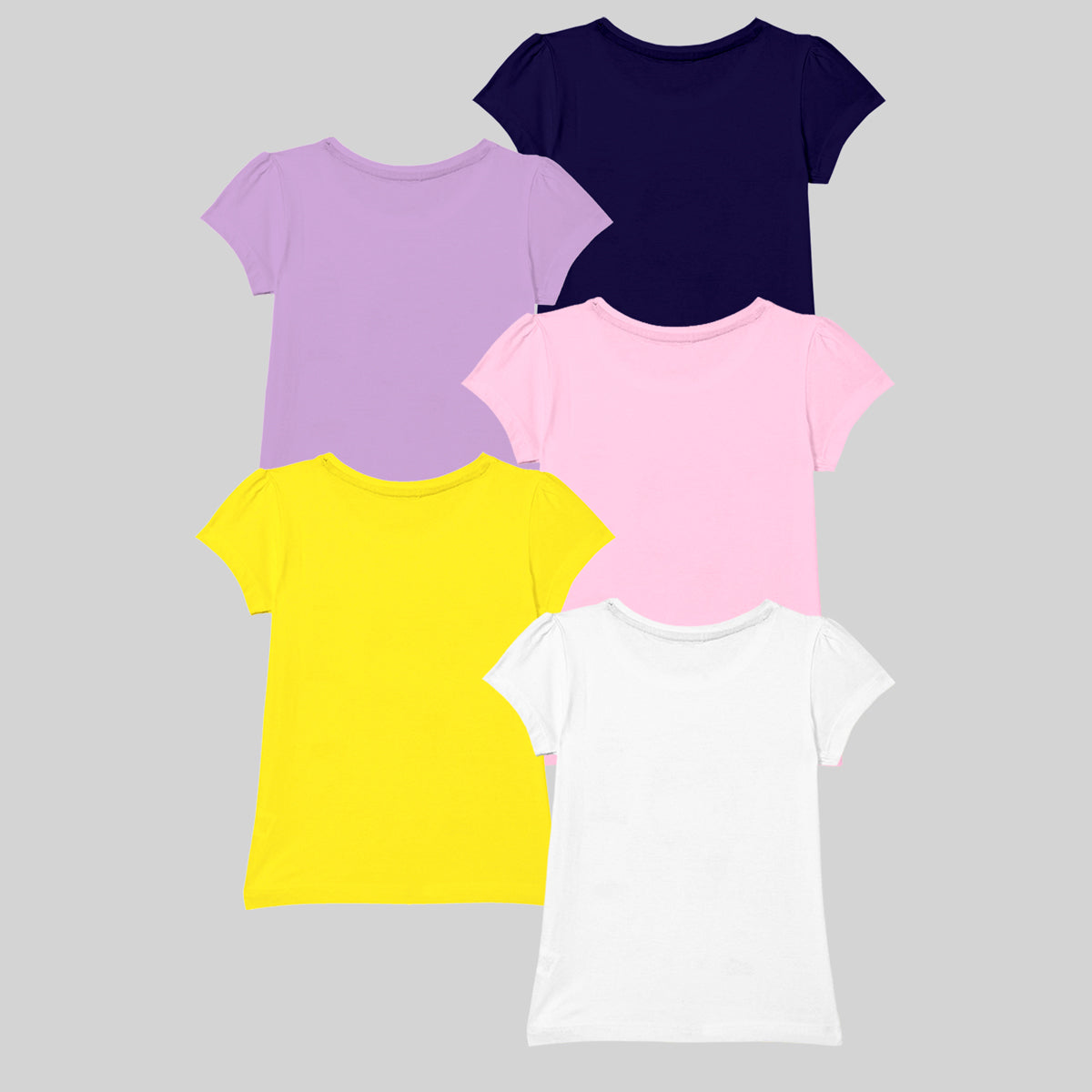 KUCHIPOO Girls Half Sleeves T-Shirts