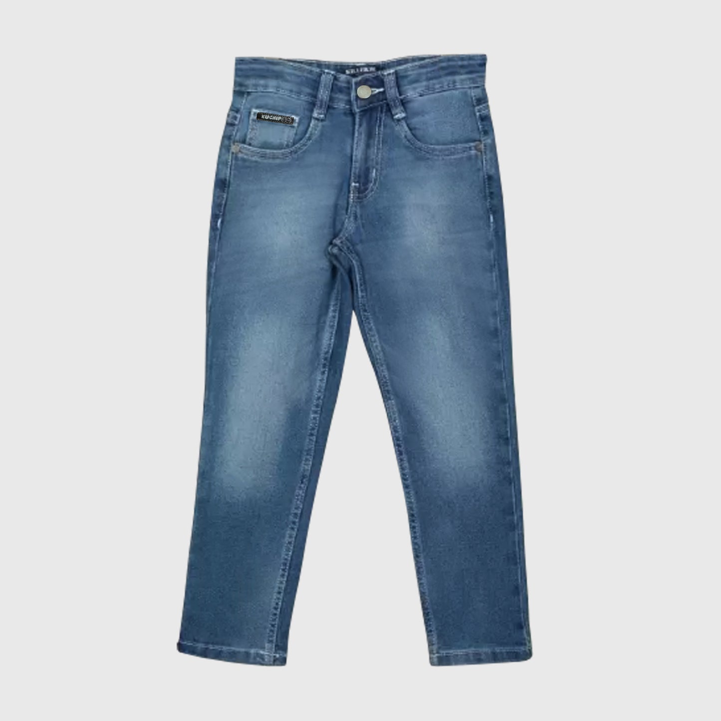Kuchipoo Boys and Girls Regular Fit Denim Jeans