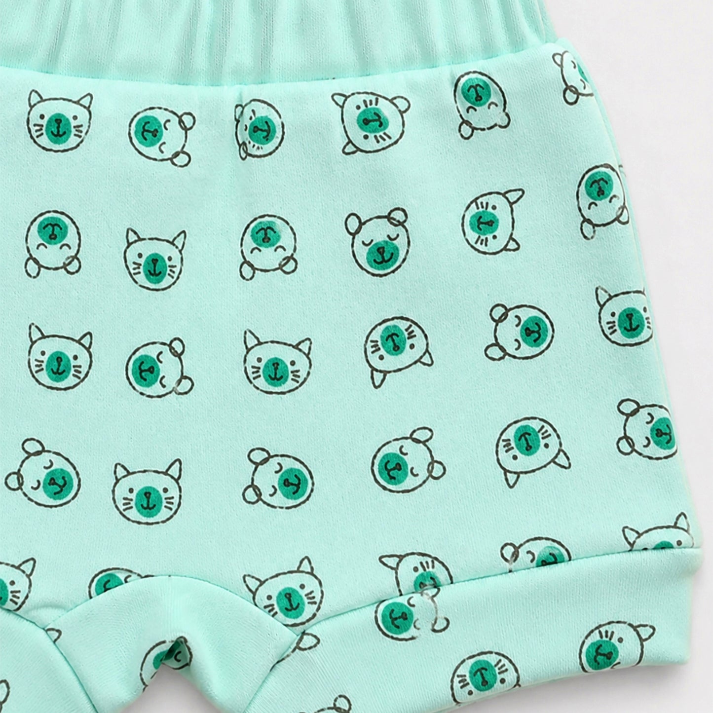 Kuchipoo 100% Cotton Baby Bloomers | Unisex Printed Bottoms for Infants & Toddlers | Soft & Comfortable | Elastic Fit Designs - Pack of 5 Multicolour