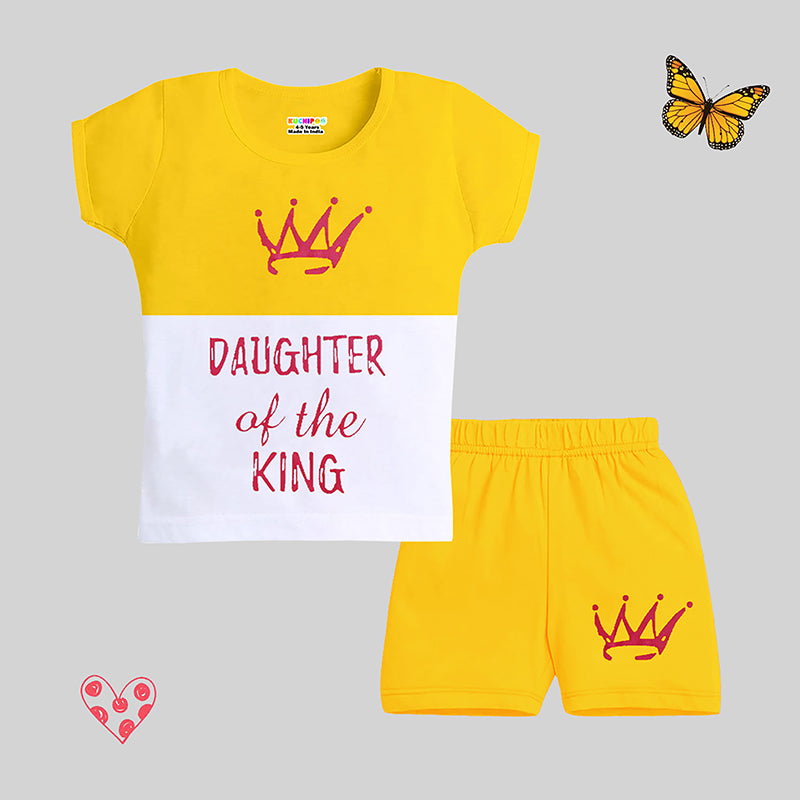 KUCHIPOO GIRLS HALF SLEEVES T-SHIRTS AND SHORTS SET