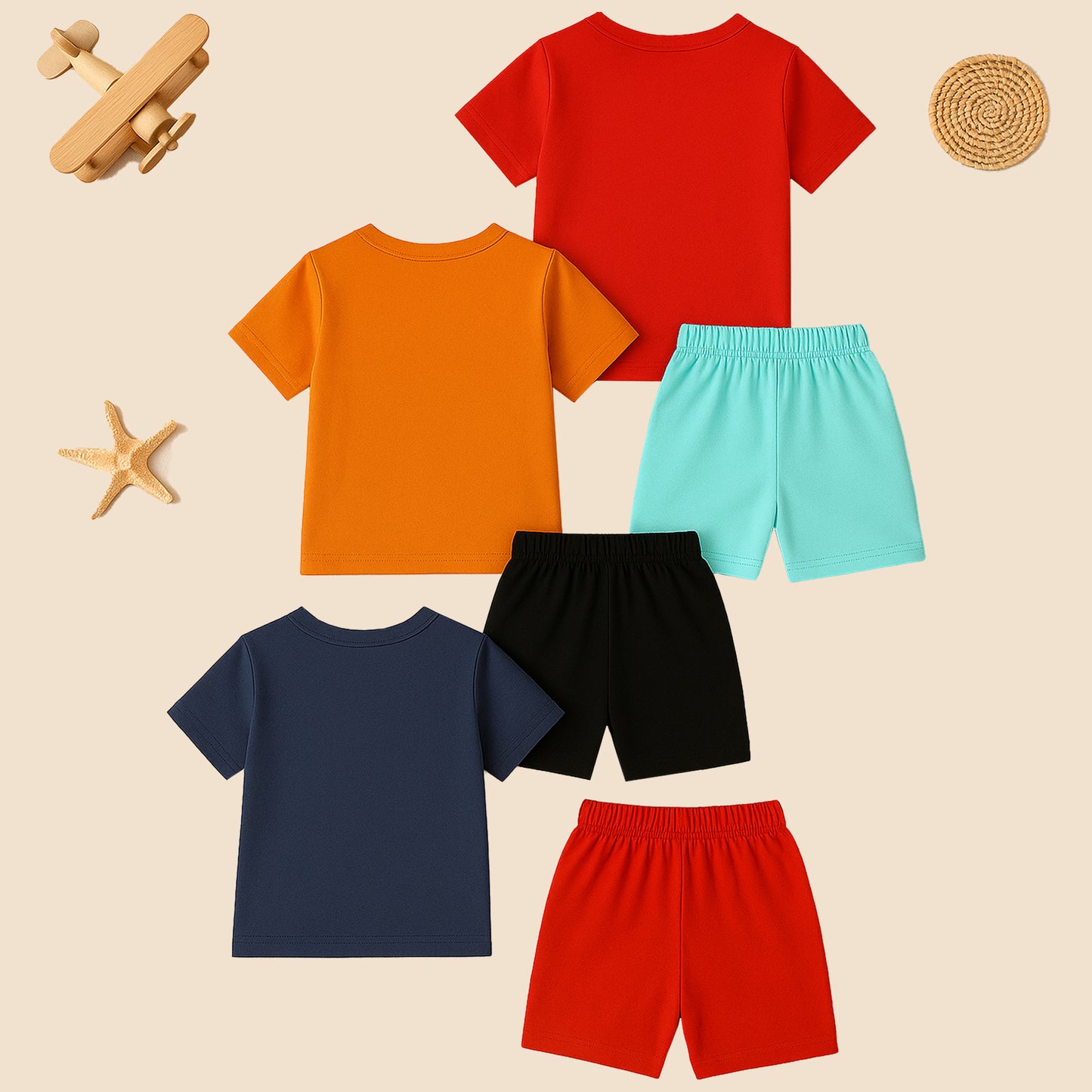 KUCHIPOO Baby Boys T-Shirts and Shorts Set