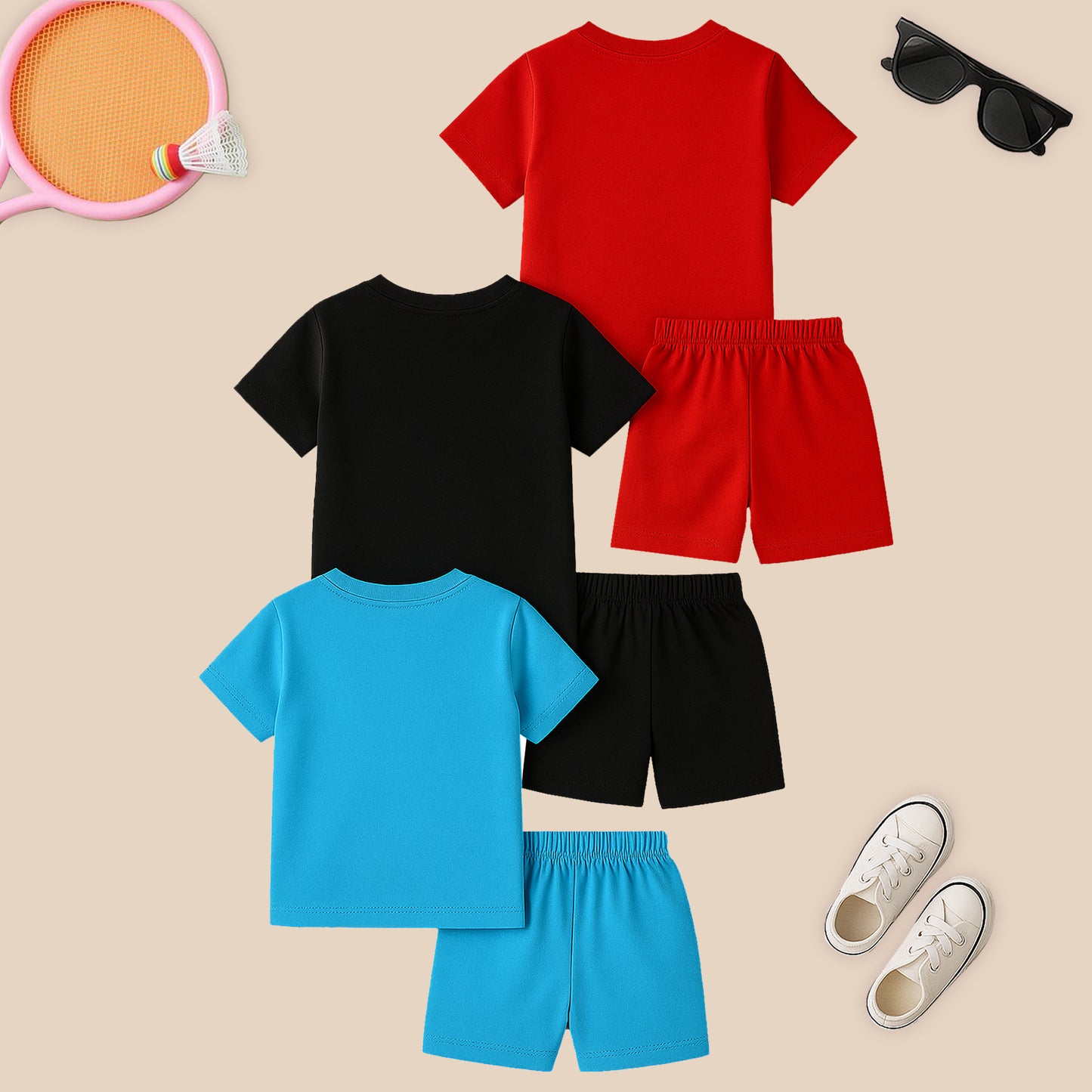 KUCHIPOO Baby Boys T-Shirts and Shorts Set