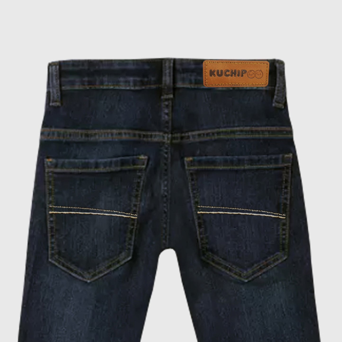 Kuchipoo Boys and Girls Regular Fit Denim Jeans