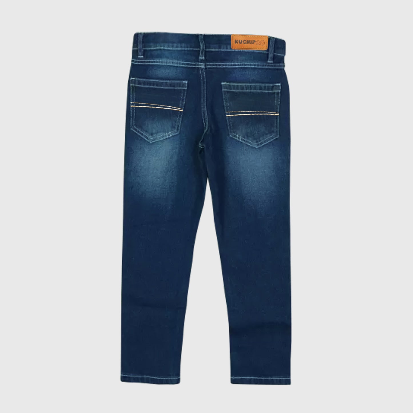 Kuchipoo Boys and Girls Regular Fit Denim Jeans