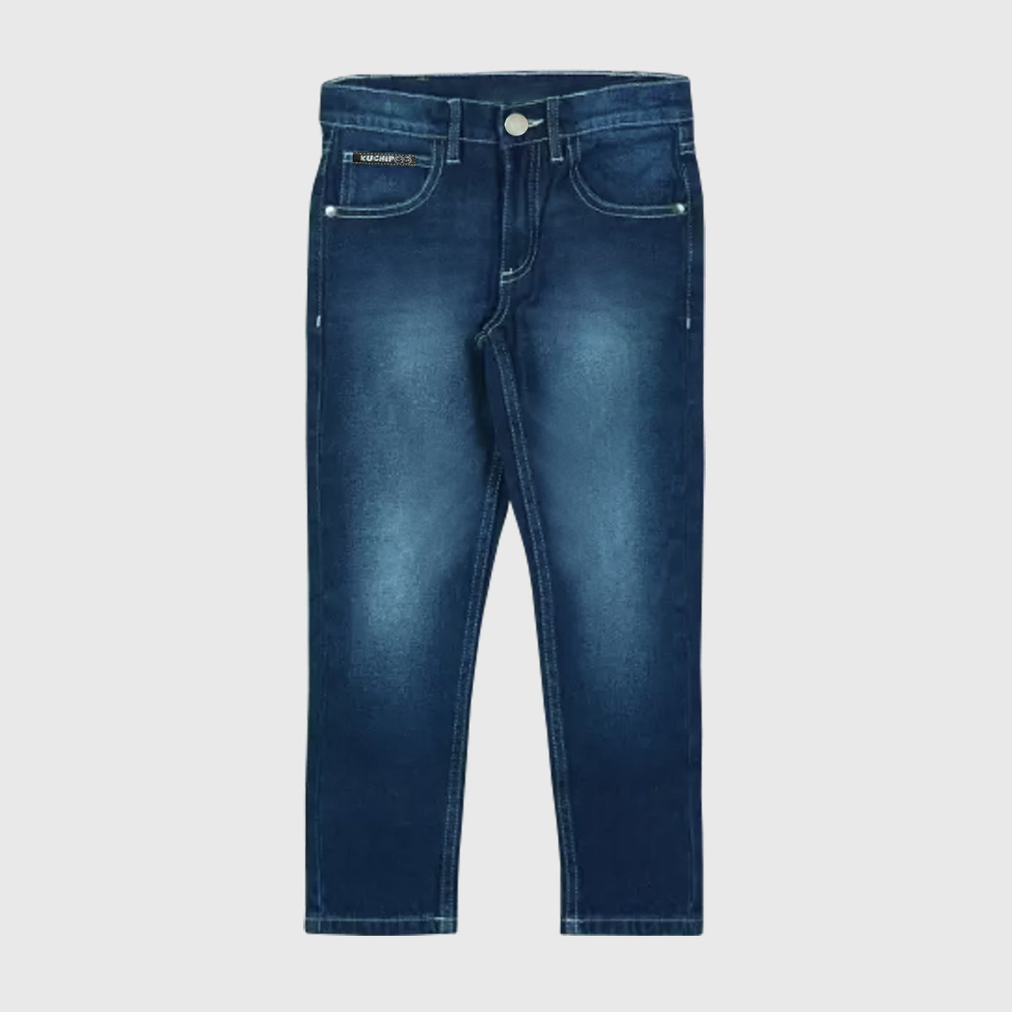 Kuchipoo Boys and Girls Regular Fit Denim Jeans