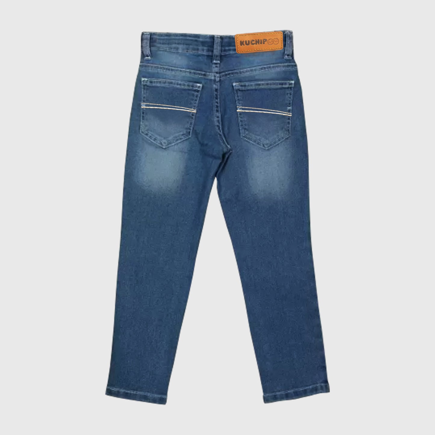Kuchipoo Boys and Girls Regular Fit Denim Jeans
