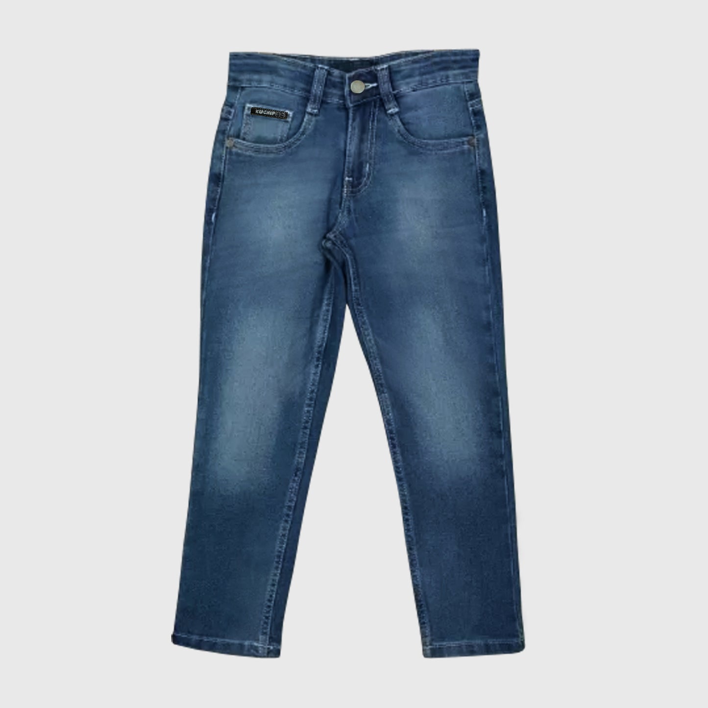 Kuchipoo Boys and Girls Regular Fit Denim Jeans