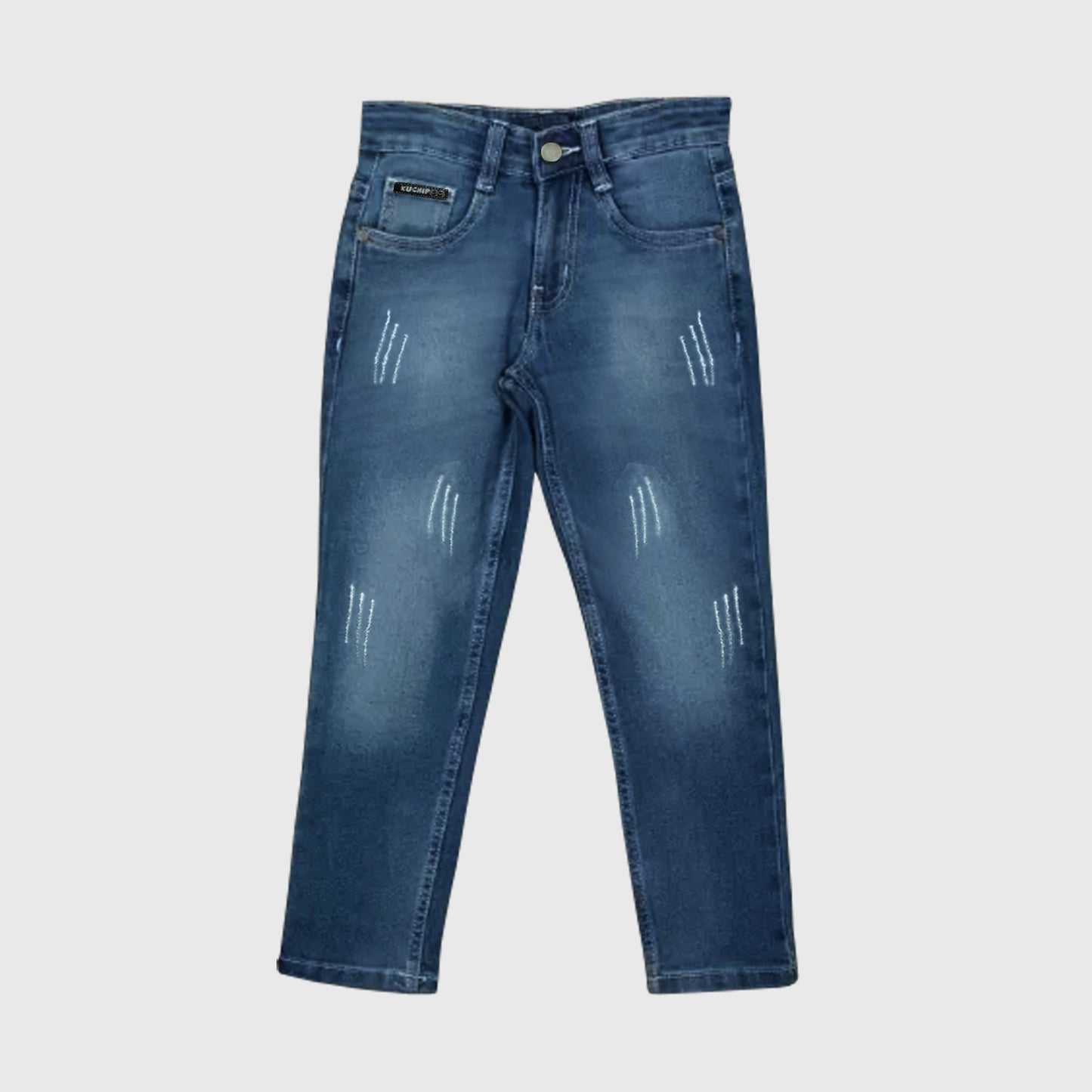 Kuchipoo Boys and Girls Regular Fit Denim Jeans