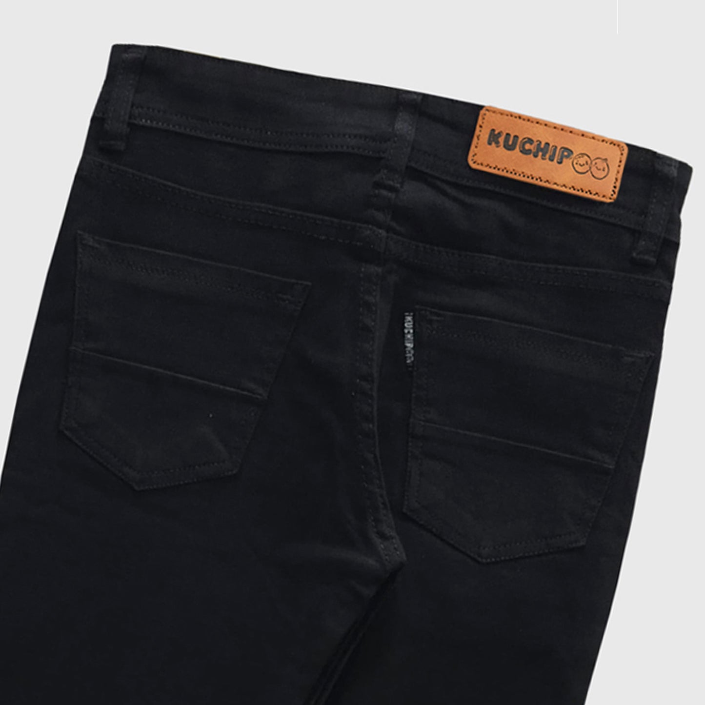 Kuchipoo Boys and Girls Regular Fit Denim Jeans