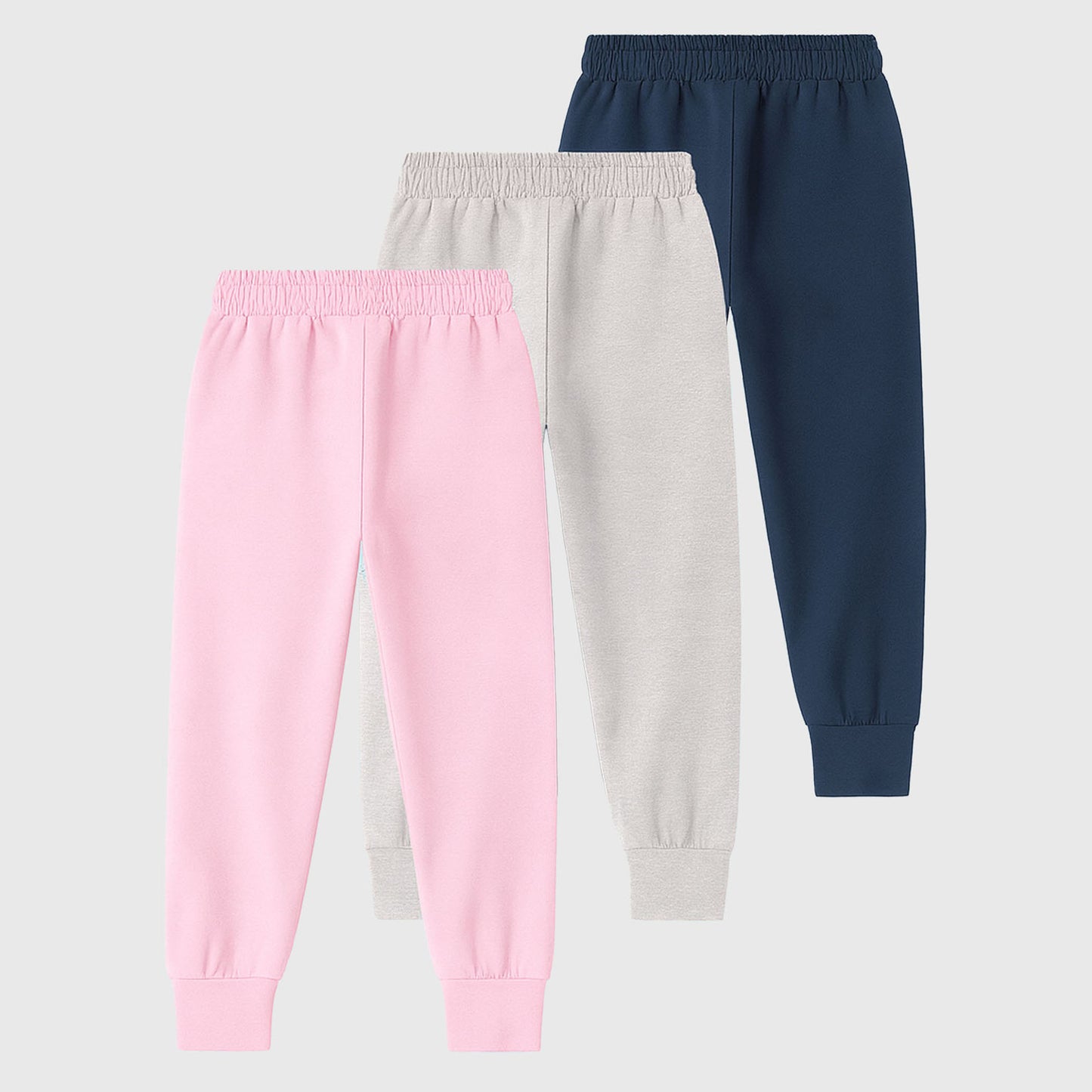 Kuchipoo Girls Regular Fit Track Pants - Pack of 3