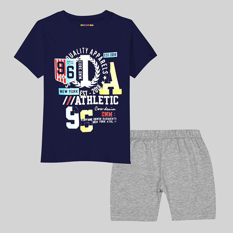 KUCHIPOO BOYS HALF SLEEVES T-SHIRTS AND SHORTS SET