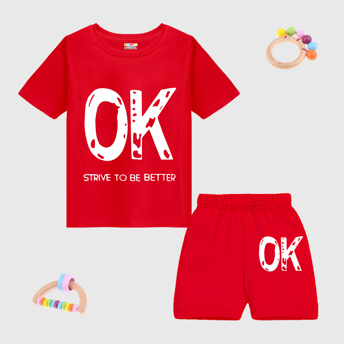 KUCHIPOO BOYS HALF SLEEVES T-SHIRTS AND SHORTS SET