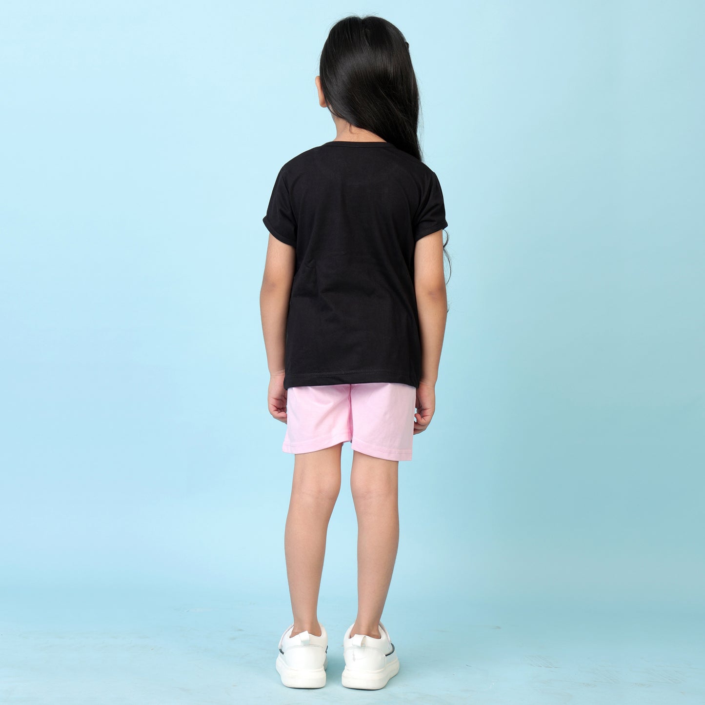 KUCHIPOO GIRLS HALF SLEEVES T-SHIRTS AND SHORTS SET