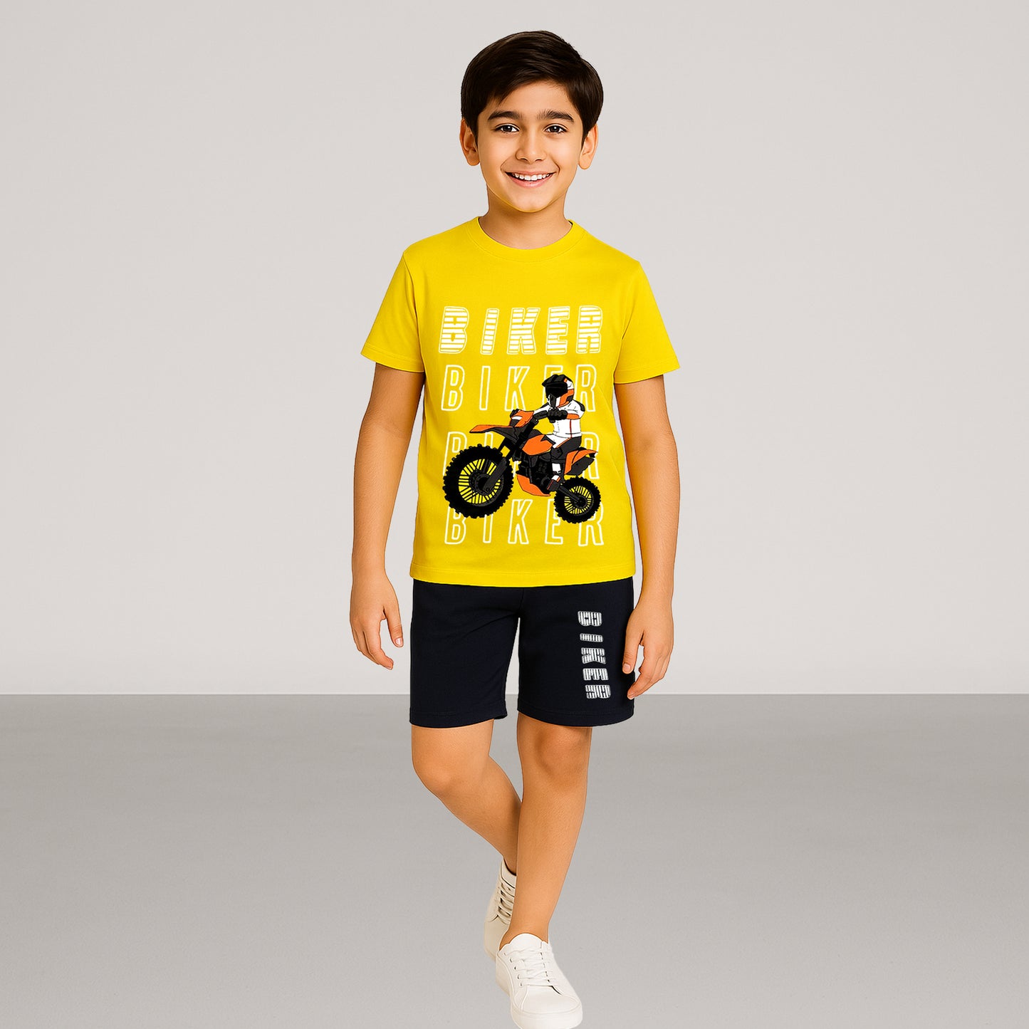 KUCHIPOO BOYS HALF SLEEVES T-SHIRTS AND SHORTS SET