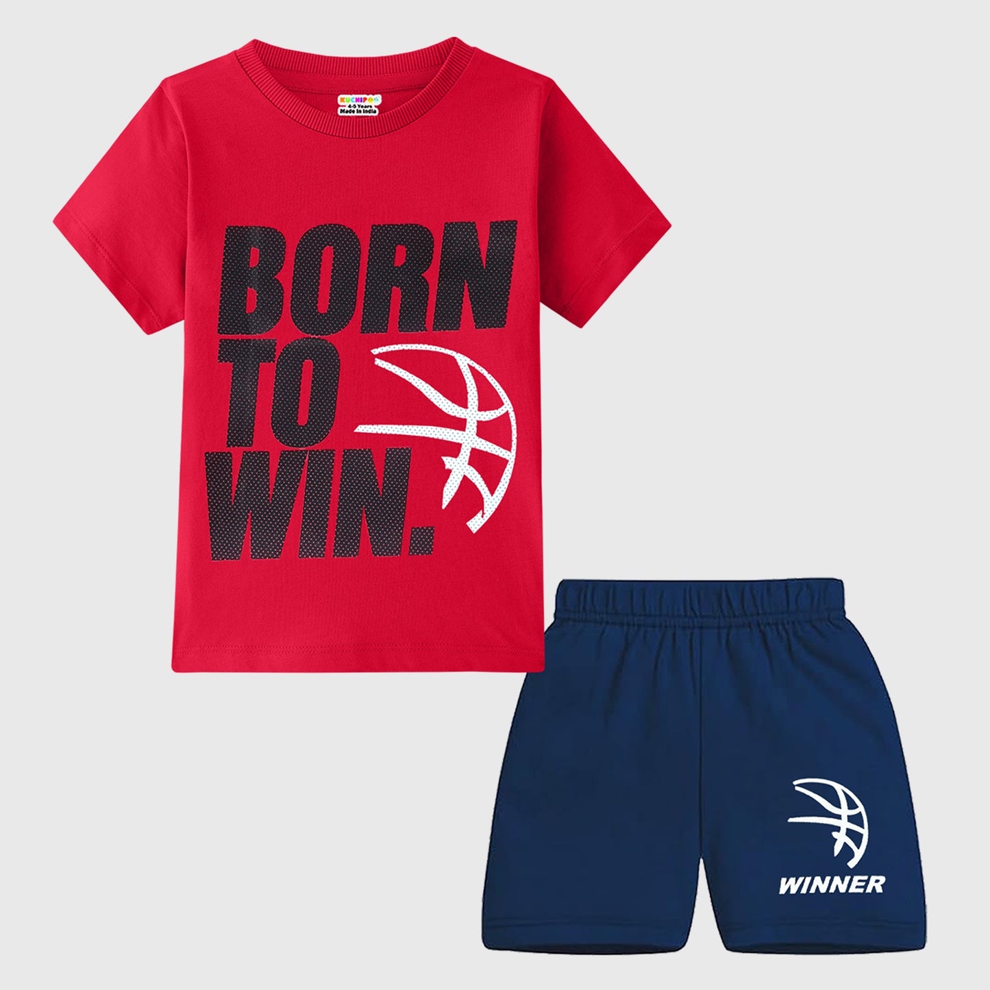 KUCHIPOO BOYS HALF SLEEVES T-SHIRTS AND SHORTS SET