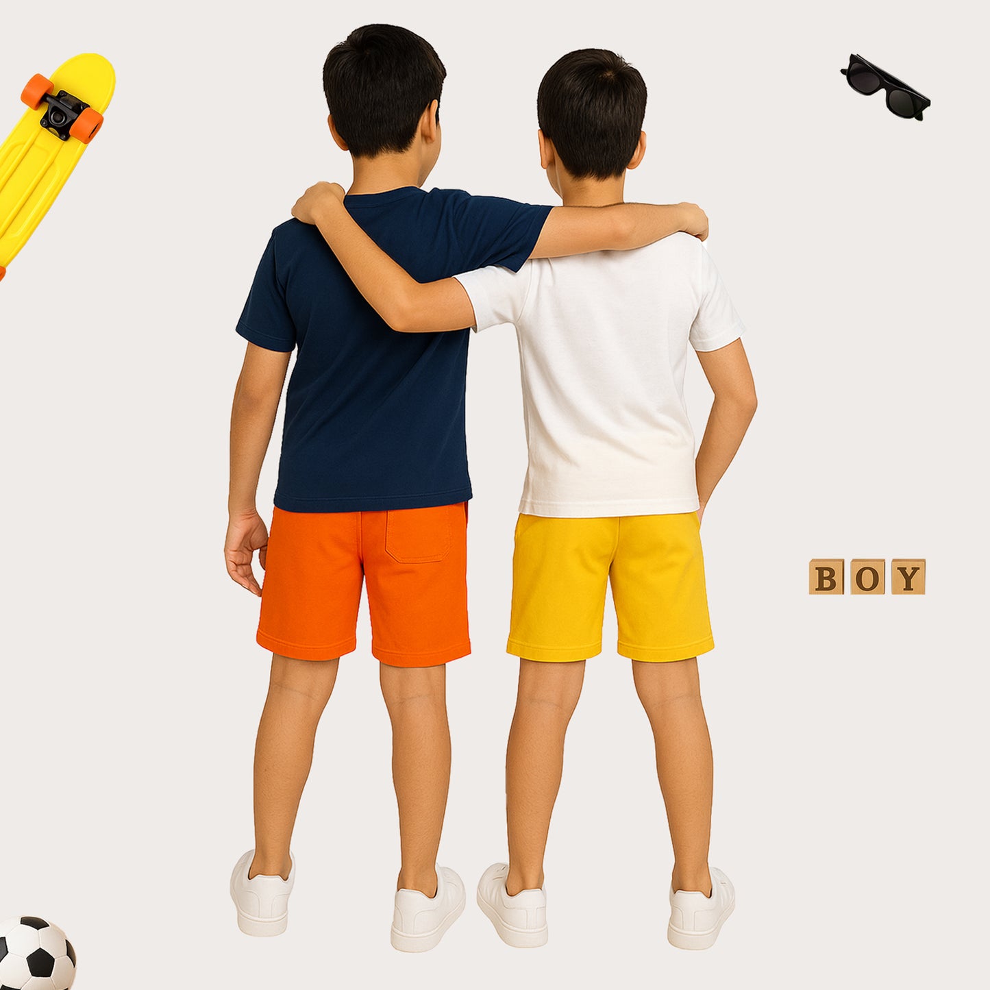 KUCHIPOO BOYS HALF SLEEVES T-SHIRTS AND SHORTS SET