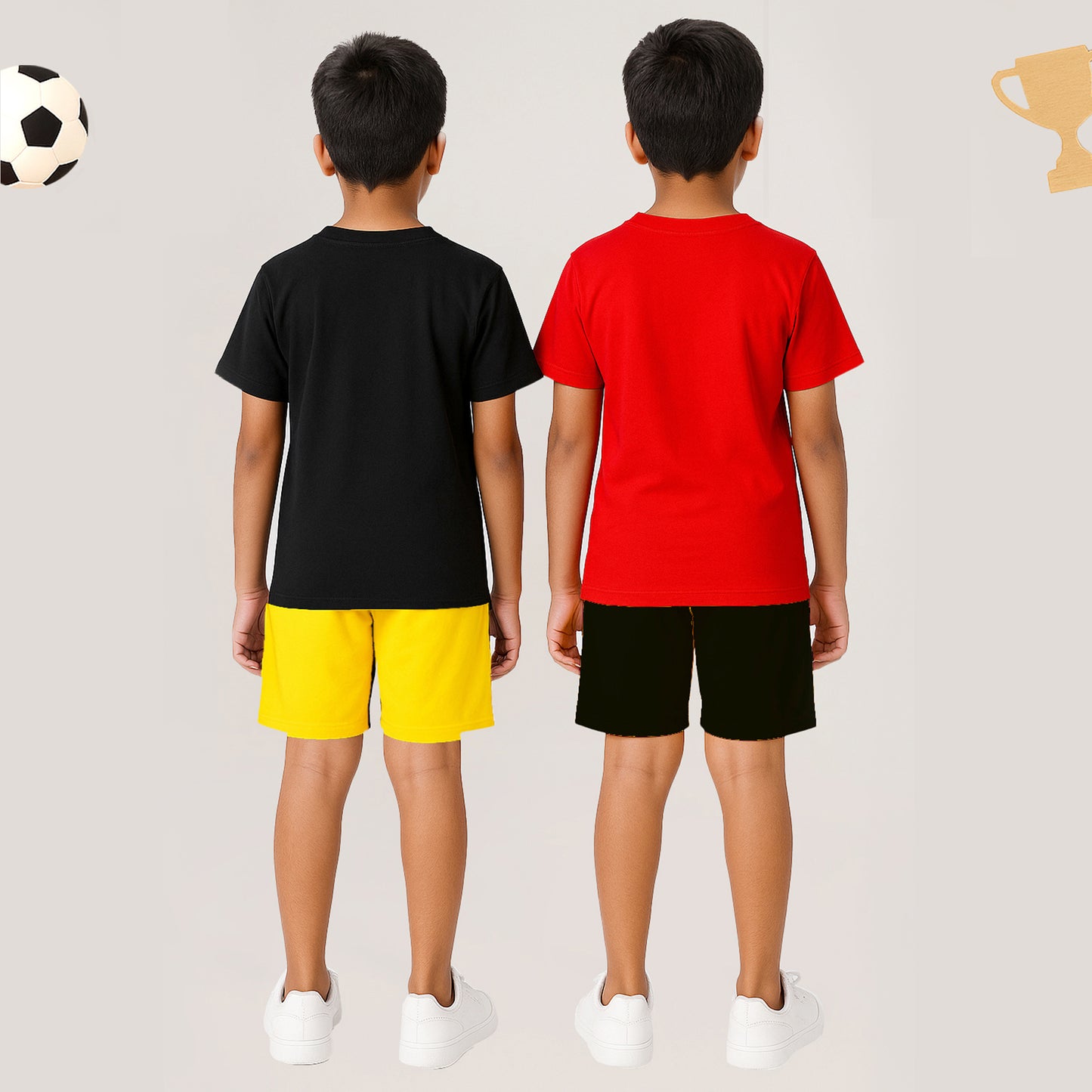 KUCHIPOO BOYS HALF SLEEVES T-SHIRTS AND SHORTS SET