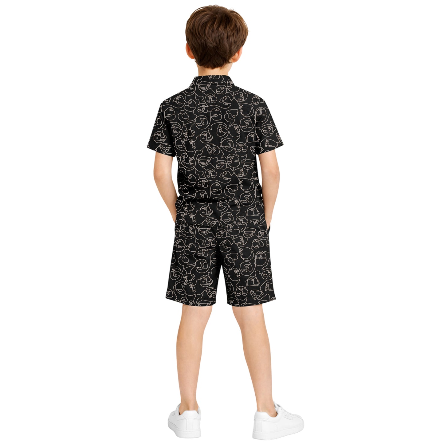 Kuchipoo Boys 100% Rayon Co-Ord Set | Printed Half Sleeve Shirt & Shorts | Soft Breathable Fabric | Casual Summer Wear | Kids Stylish Outfit