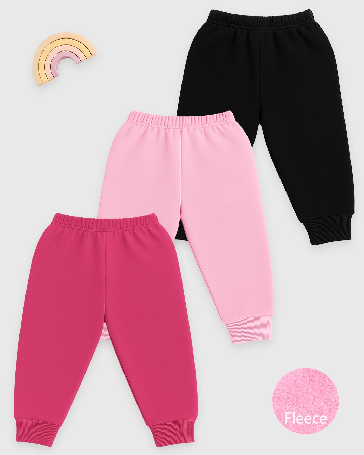 Kuchipoo Baby Girl Winter Fleece Pajamas