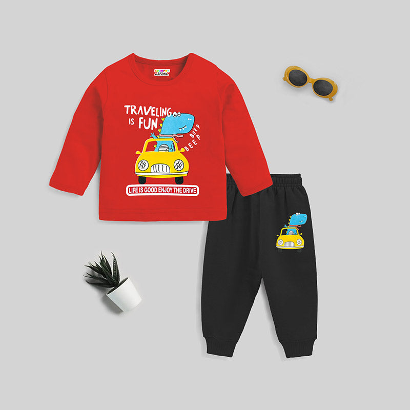 KUCHIPOO Baby Boys T-Shirts and Pyjamas Set