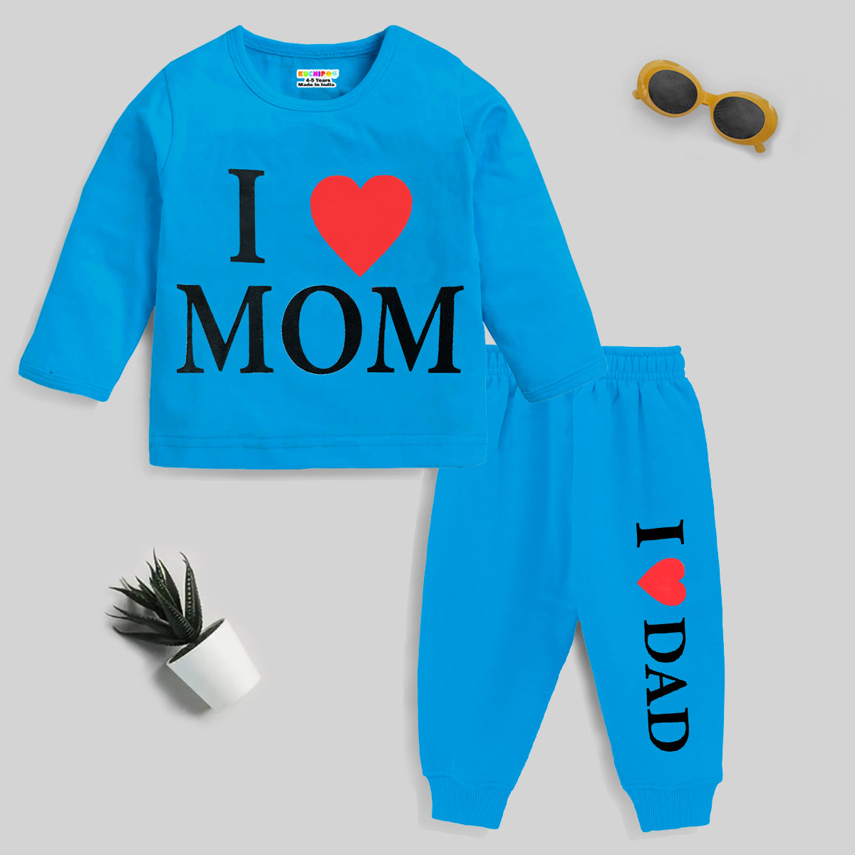 KUCHIPOO Baby Boys T-Shirts and Pyjamas Set