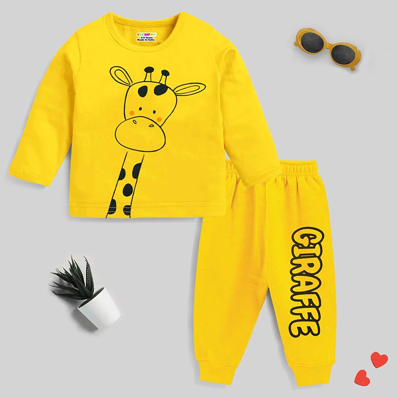 KUCHIPOO Baby Girls T-Shirts and Pyjamas Set