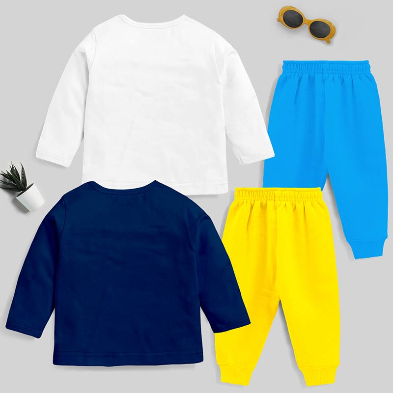 KUCHIPOO Baby Boys T-Shirts and Pyjamas Set