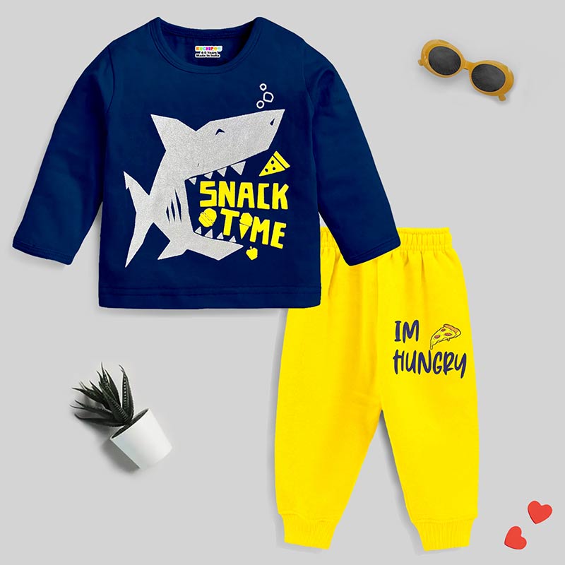 KUCHIPOO Baby Boys T-Shirts and Pyjamas Set