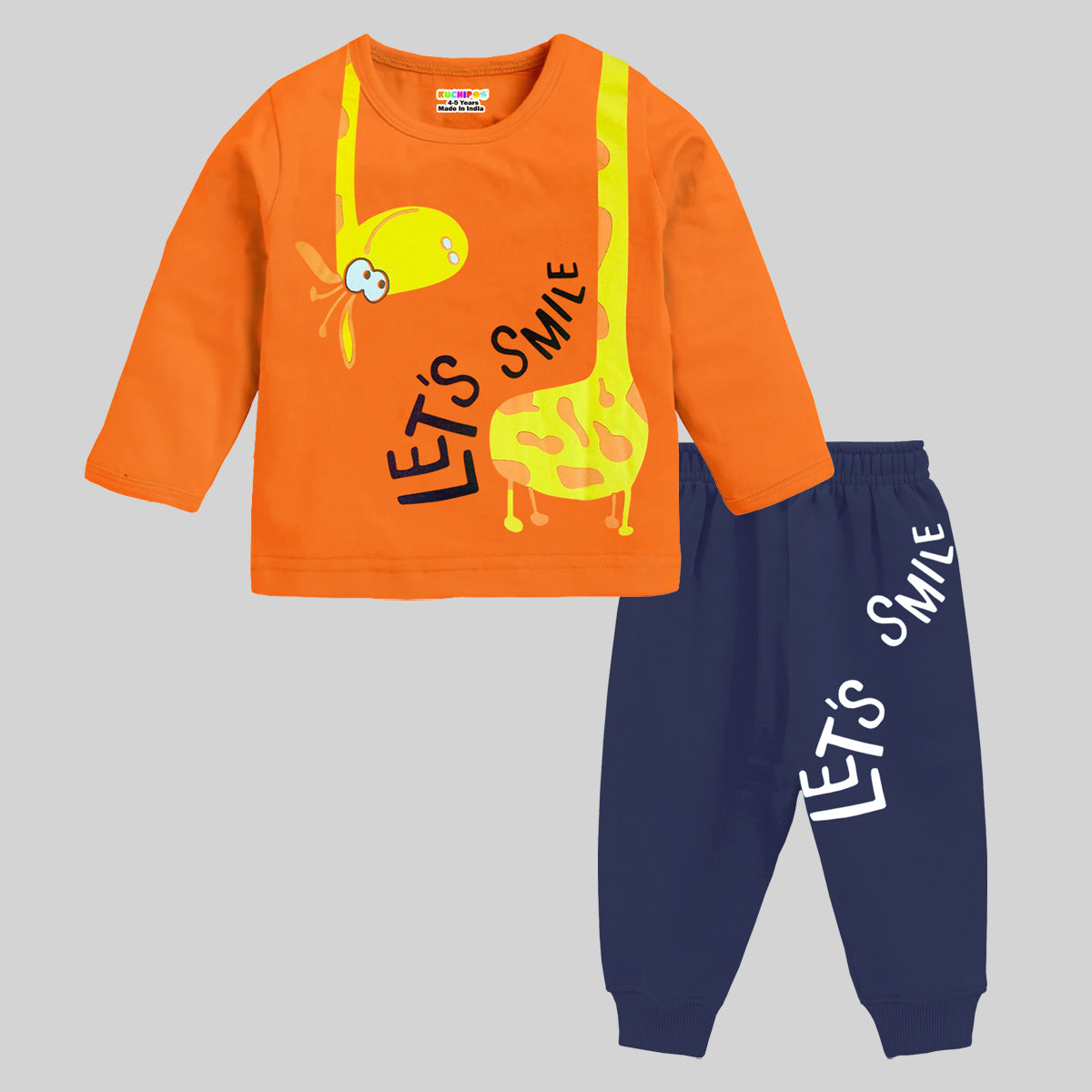 KUCHIPOO Baby Boys T-Shirts and Pyjamas Set