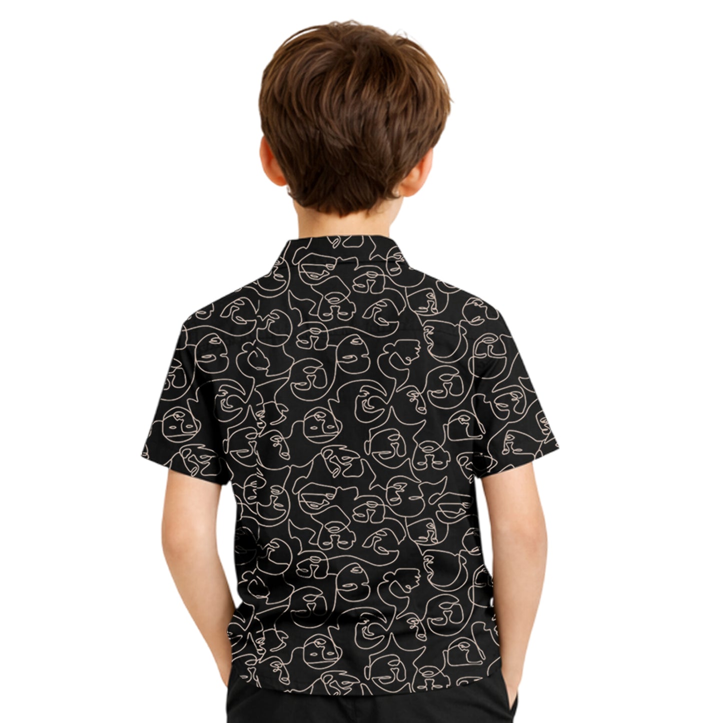 Kuchipoo Boys 100% Rayon Printed Collar Shirt | Half Sleeve Casual Shirt | Stylish Summer Wear for Boys