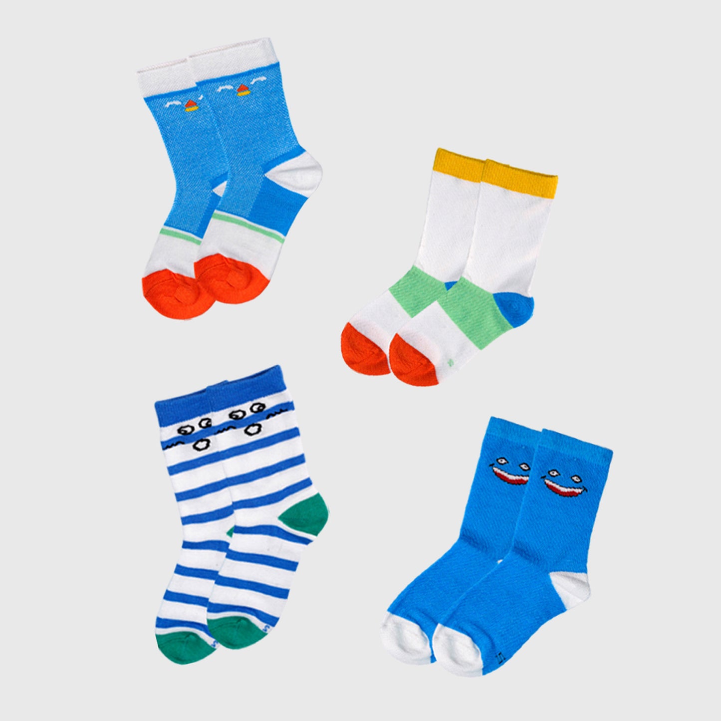 Kuchipoo Kids 100% Cotton Socks - Pack of 12