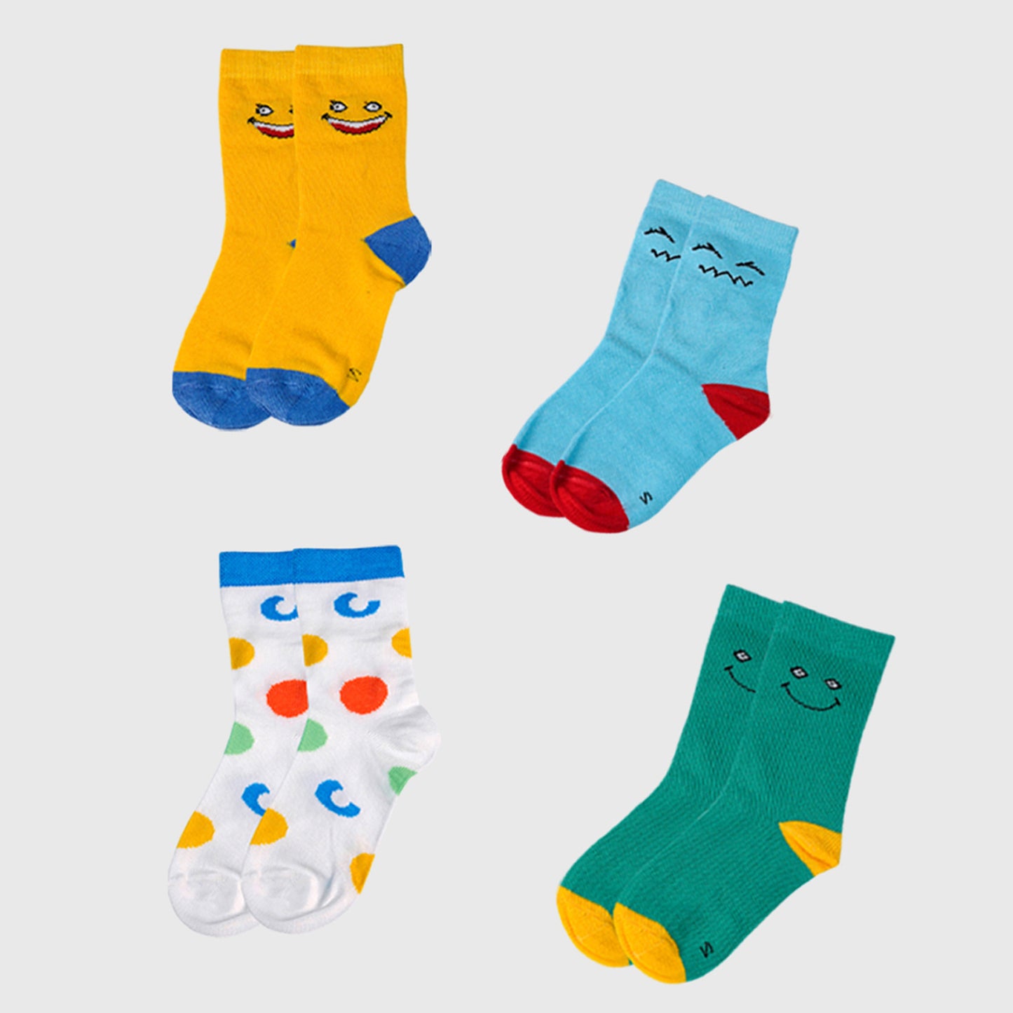 Kuchipoo Kids 100% Cotton Socks - Pack of 12