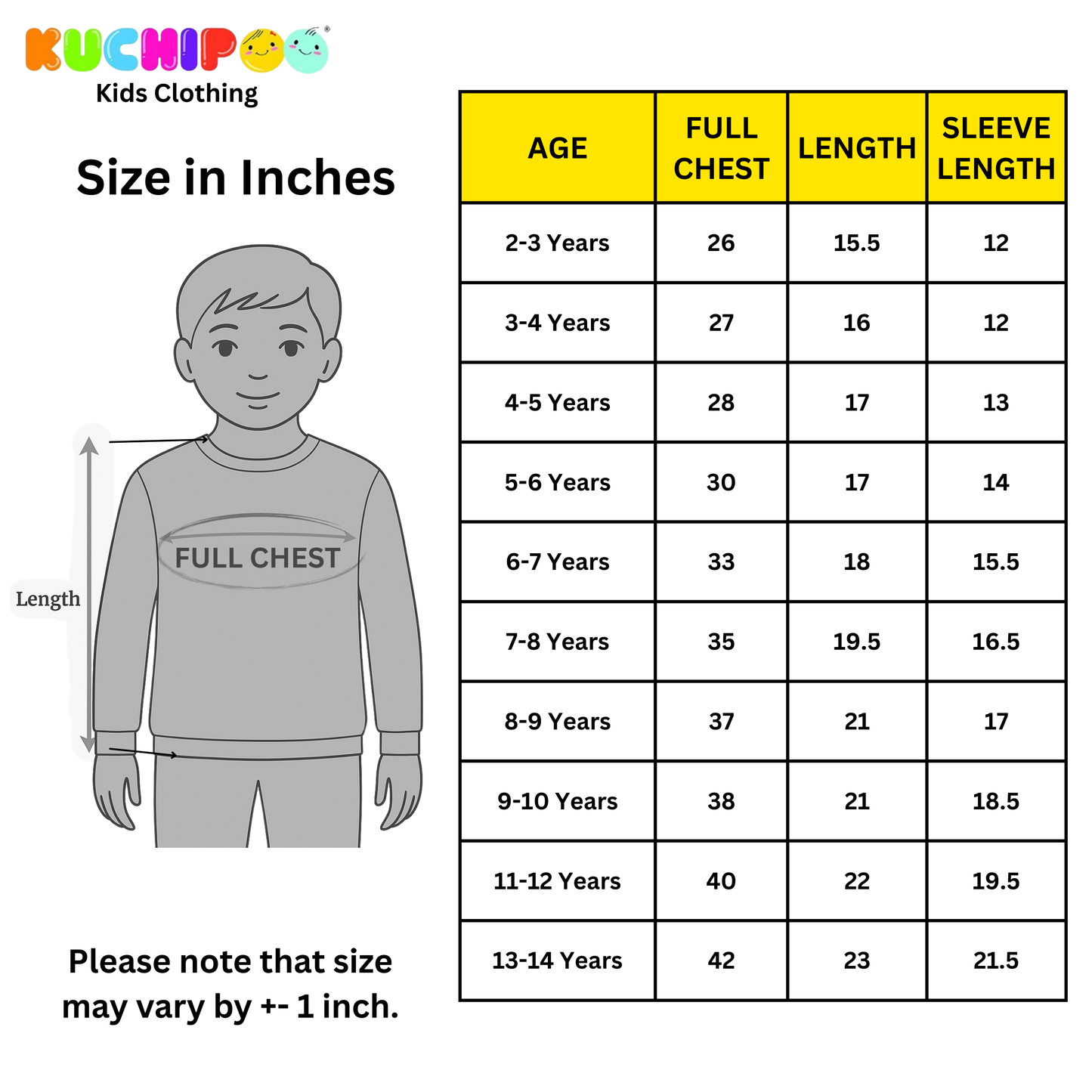 Kuchipoo © Disney Boys Regular Fit Winterwear Sweatshirt