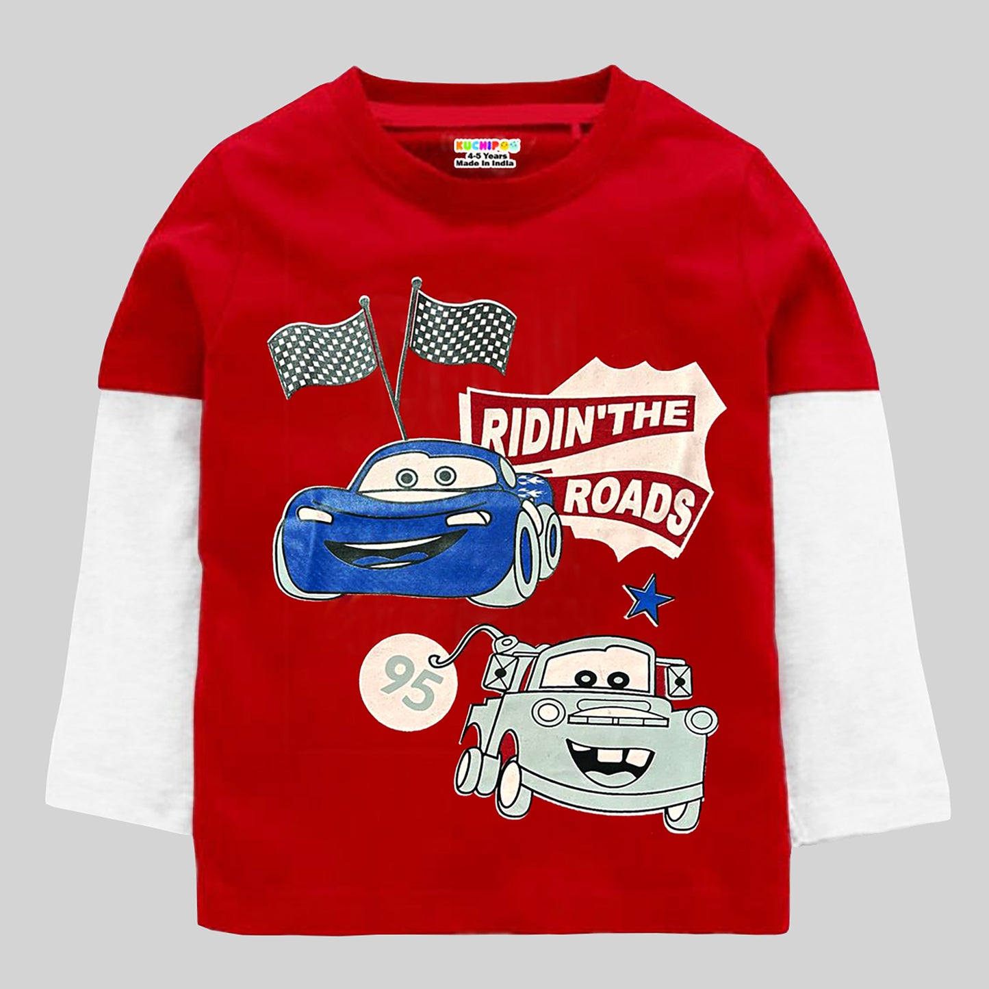KUCHIPOO Boys Full Sleeves T-Shirts