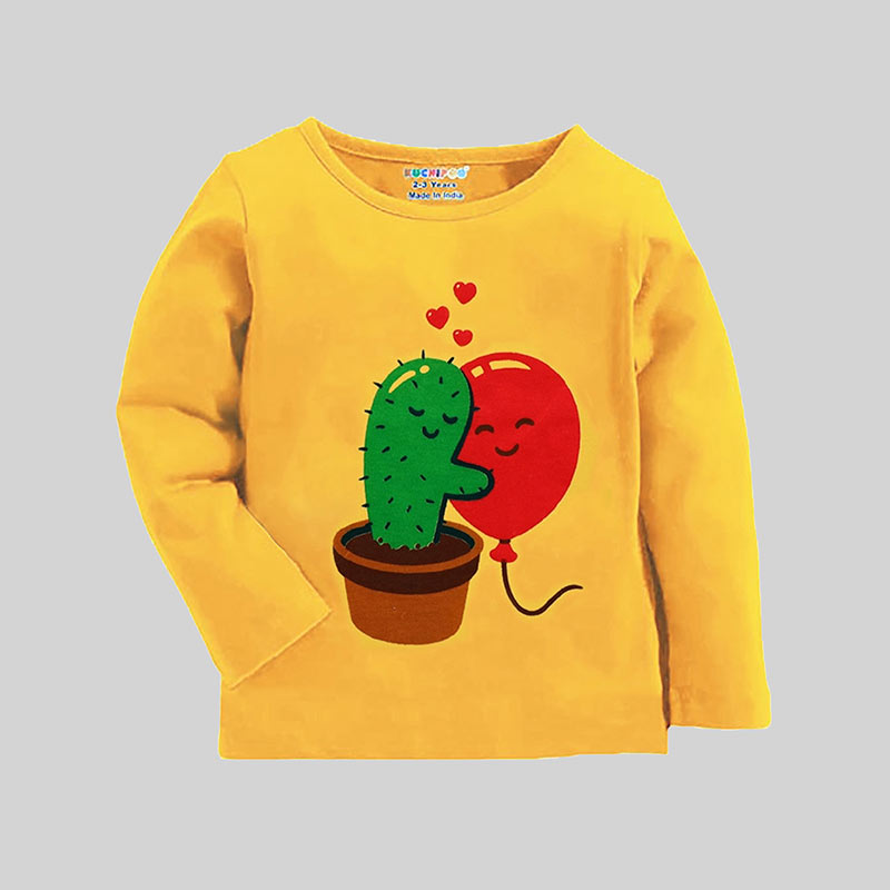 KUCHIPOO Girls Full Sleeves T-Shirts