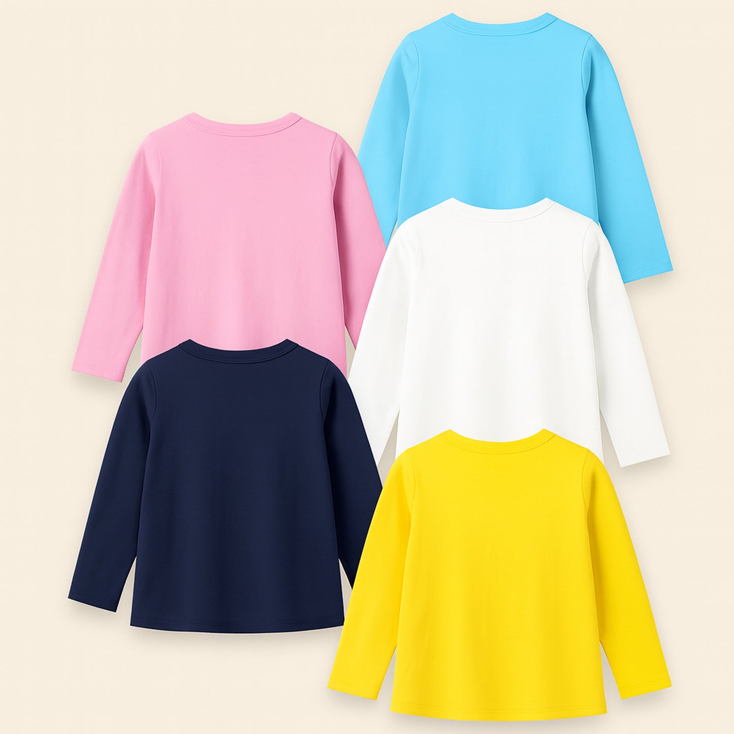 KUCHIPOO Girls Full Sleeves T-Shirts