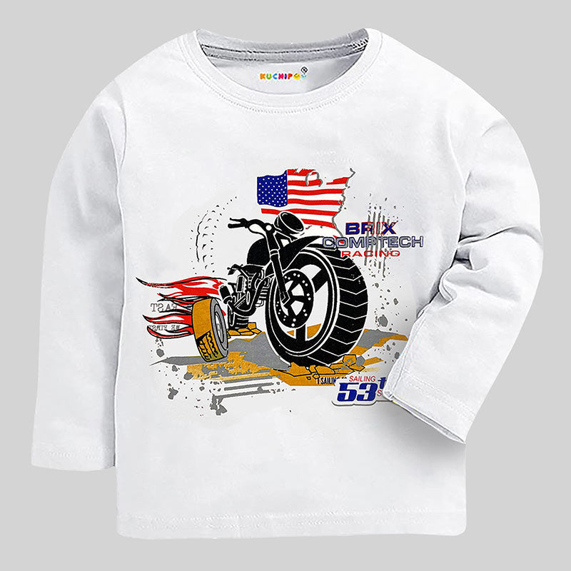 KUCHIPOO Boys Full Sleeves T-Shirts